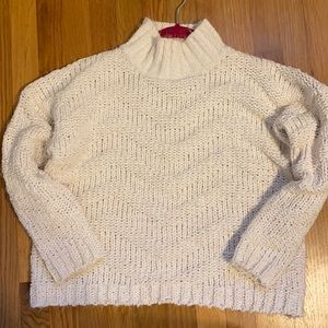 Cream mock neck sweater